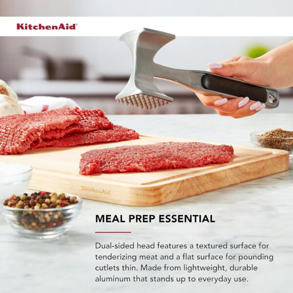 Limited time deal 61% off KitchenAid Gourmet Multi Sided Meat Tenderizer for Pounding Meats, Nuts, Shellfish - Image 2