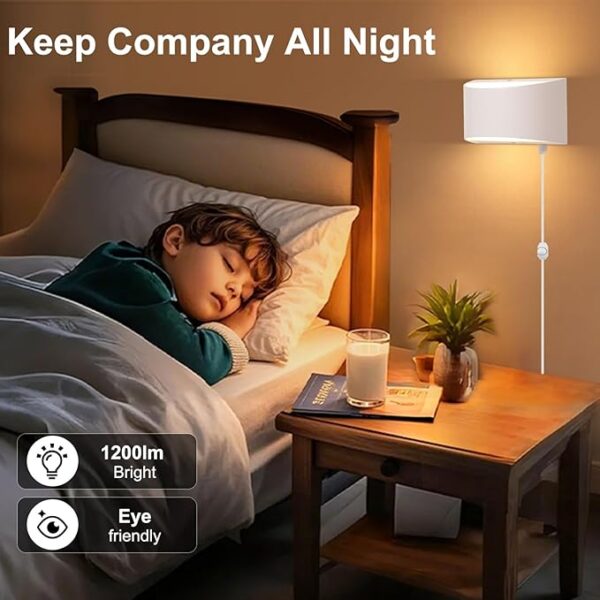 Limited time deal 6% off Wall Lamp for Bedroom - Image 2