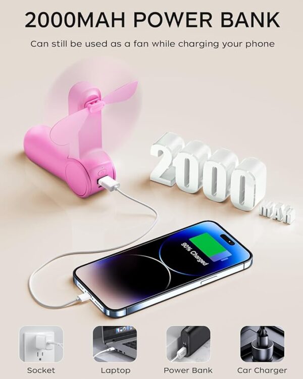 Limited time deal 19% off Handheld Fan - Image 2