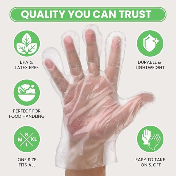 Limited time deal 40% off Plastic Gloves - Image 2